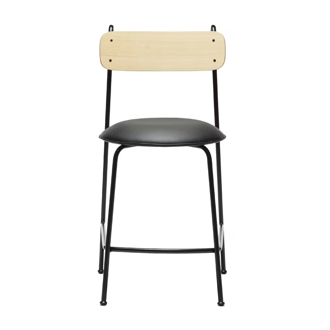 Lena sg-65 black and natural ash bar stool