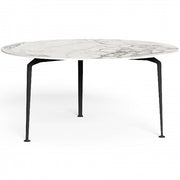 Round outdoor dining table