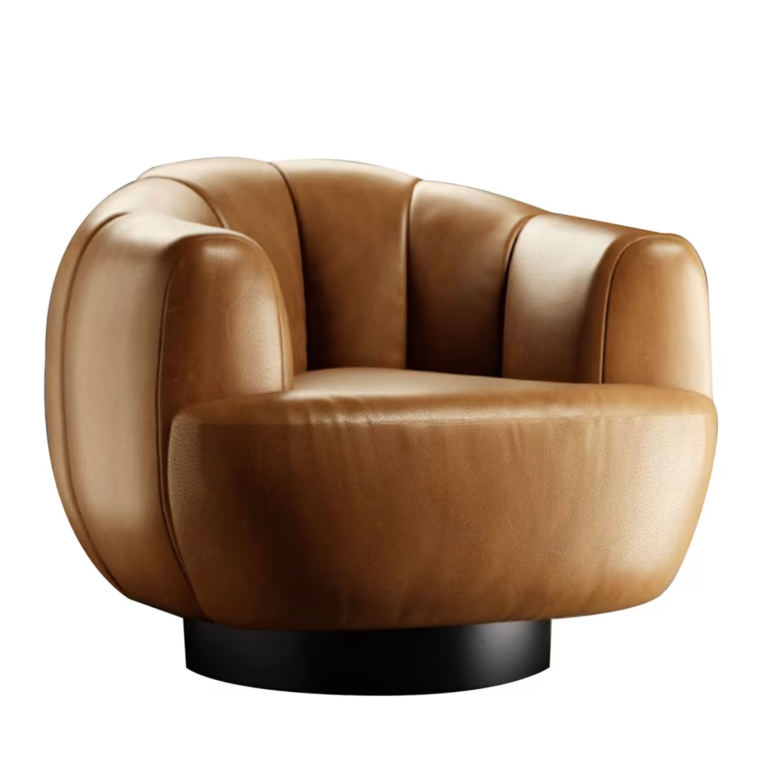 Ornella leather armchair