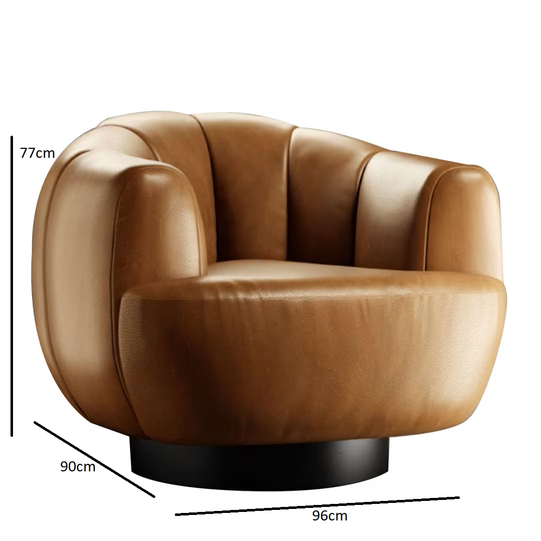 Ornella leather armchair