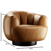 Ornella leather armchair