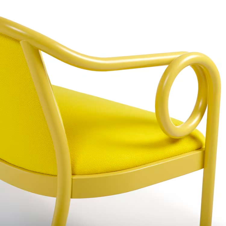 Loop yellow banquette by india mahdavi