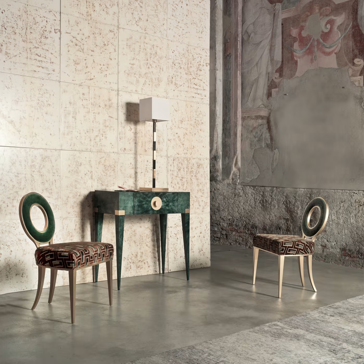 New moon green console