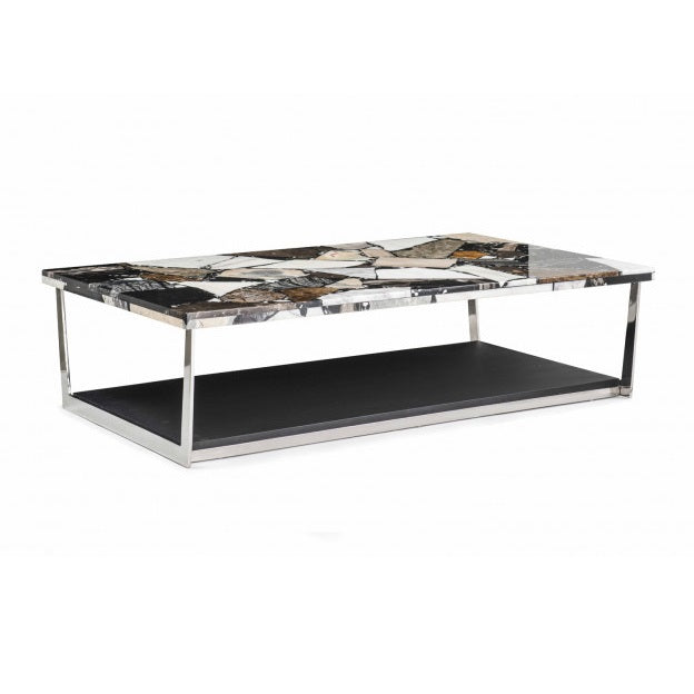 Contemporary design double coffee table
