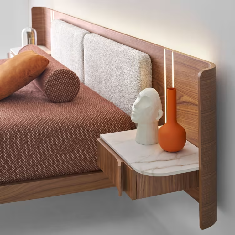 سرير بتصميم معاصر فاخر