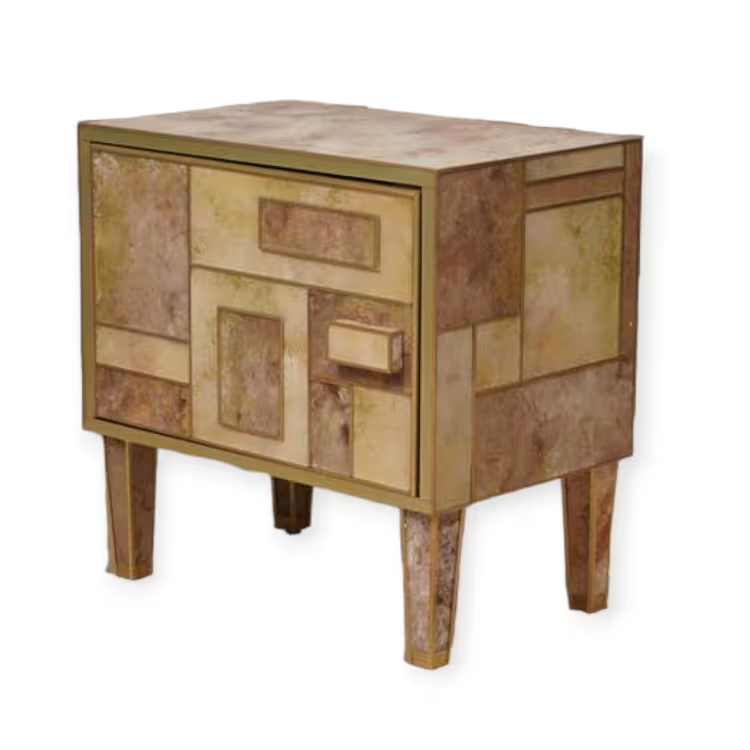 Stone-effect nightstand