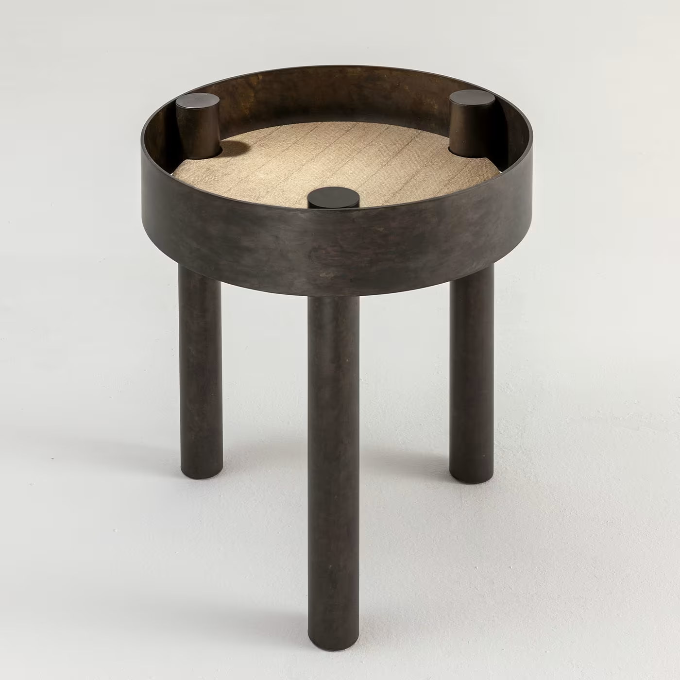 Tray tall round side table