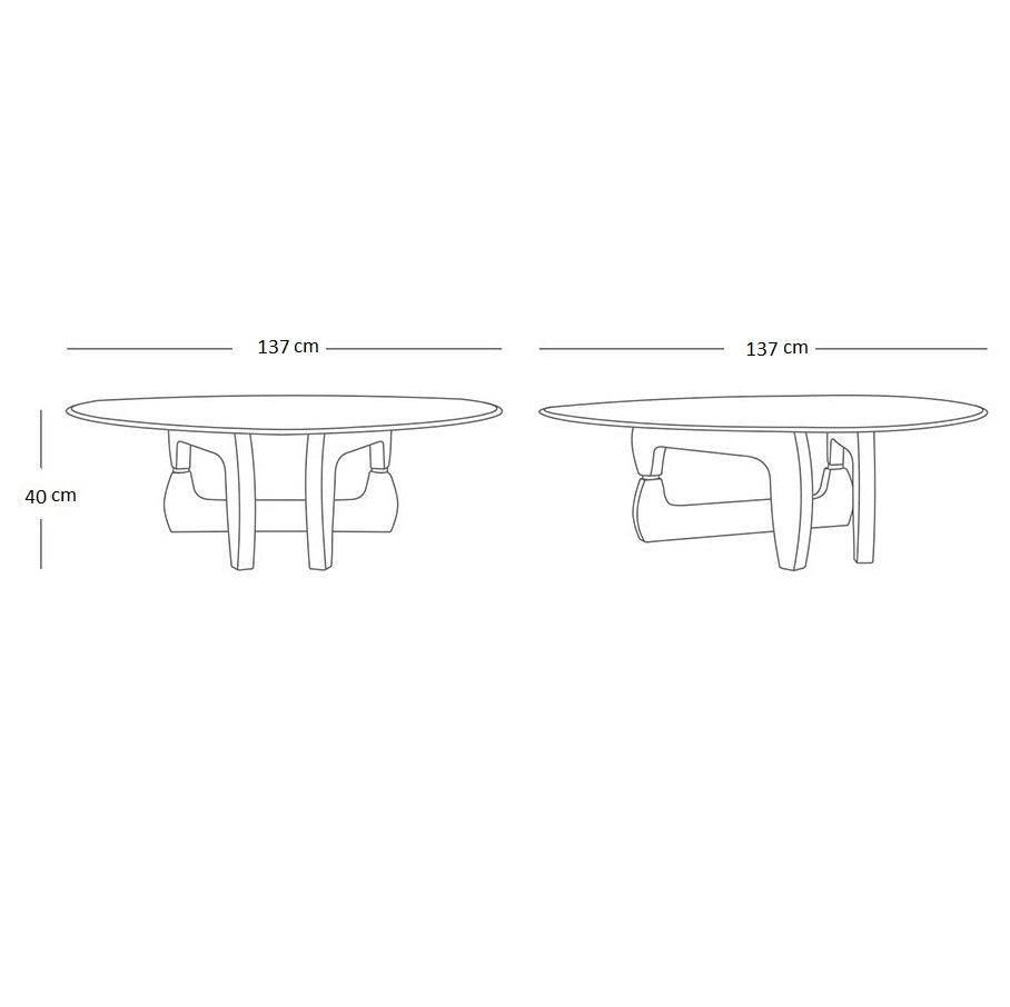 Center table with modern design