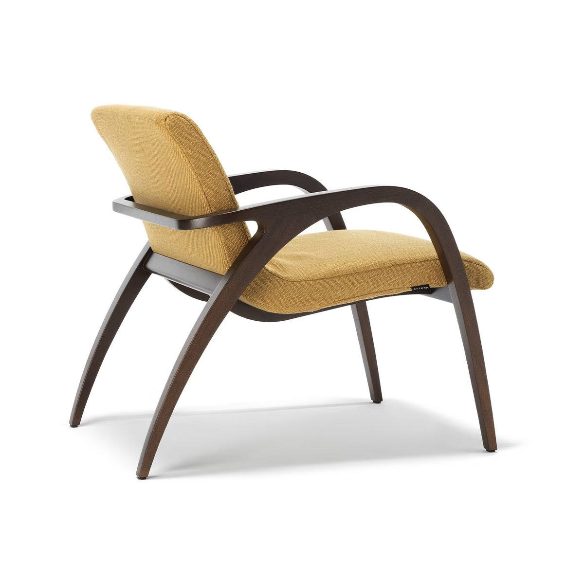 ginger and brown armchair