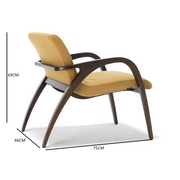 ginger and brown armchair