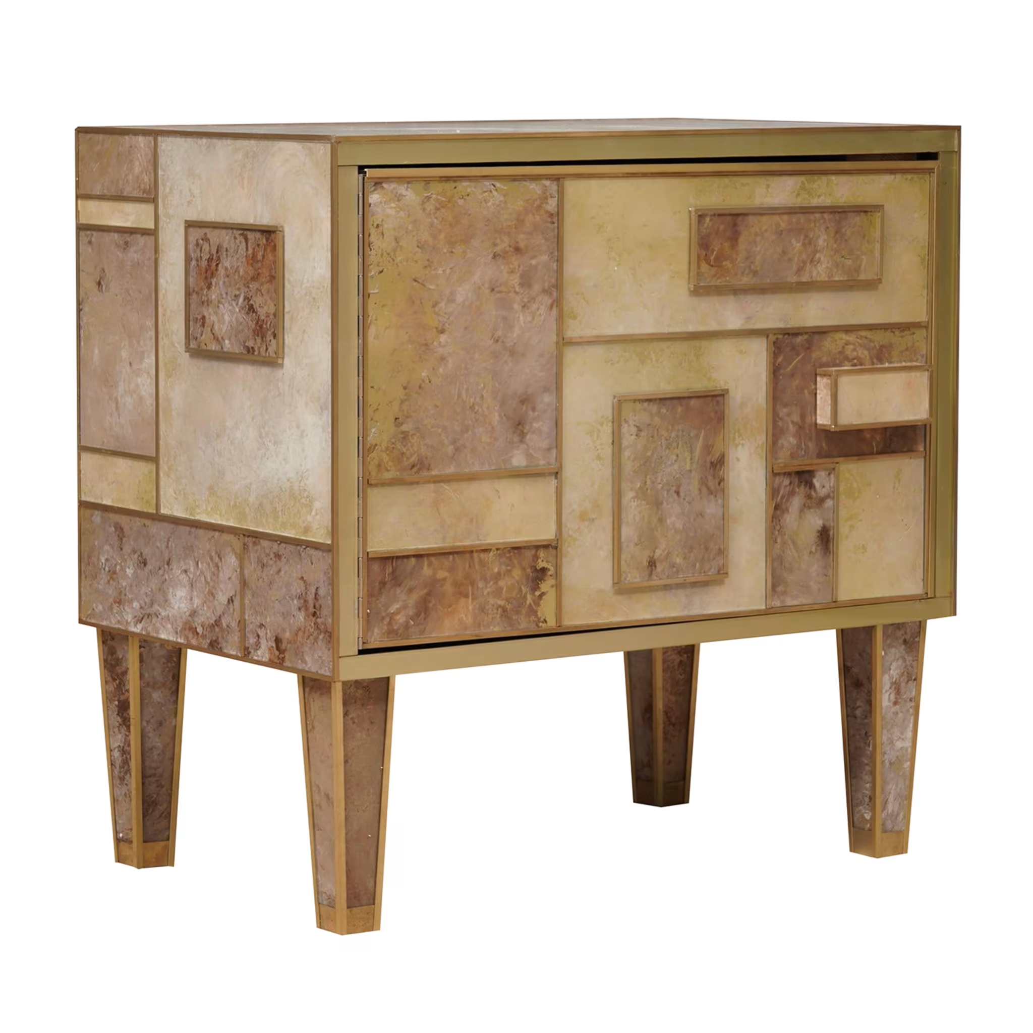 Stone-effect nightstand