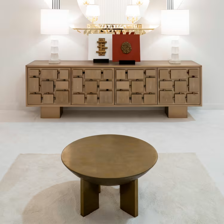 Sideboard with ray skin