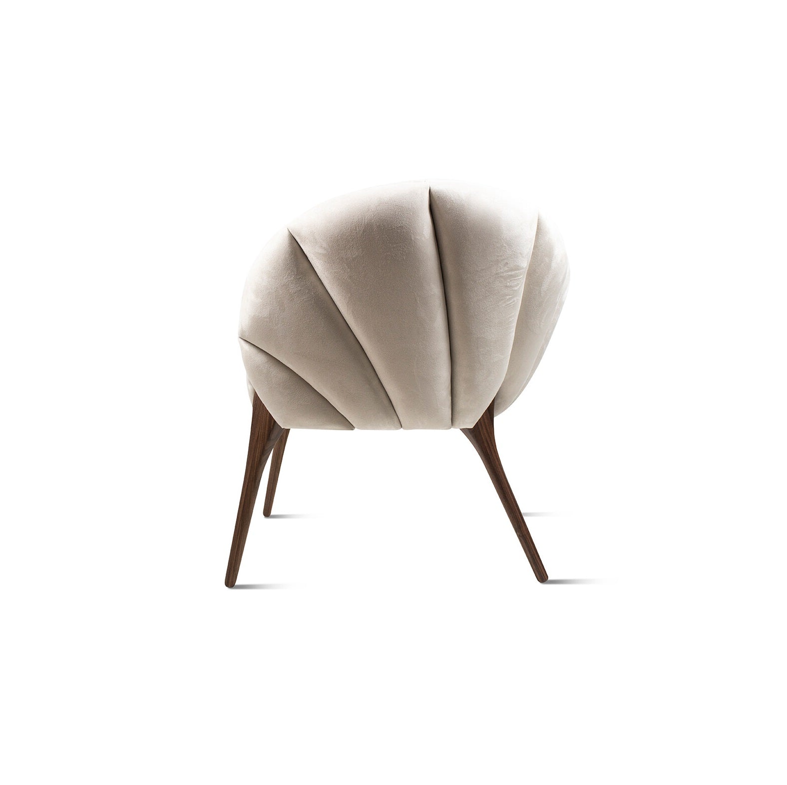 A chair with a distinctive modern design