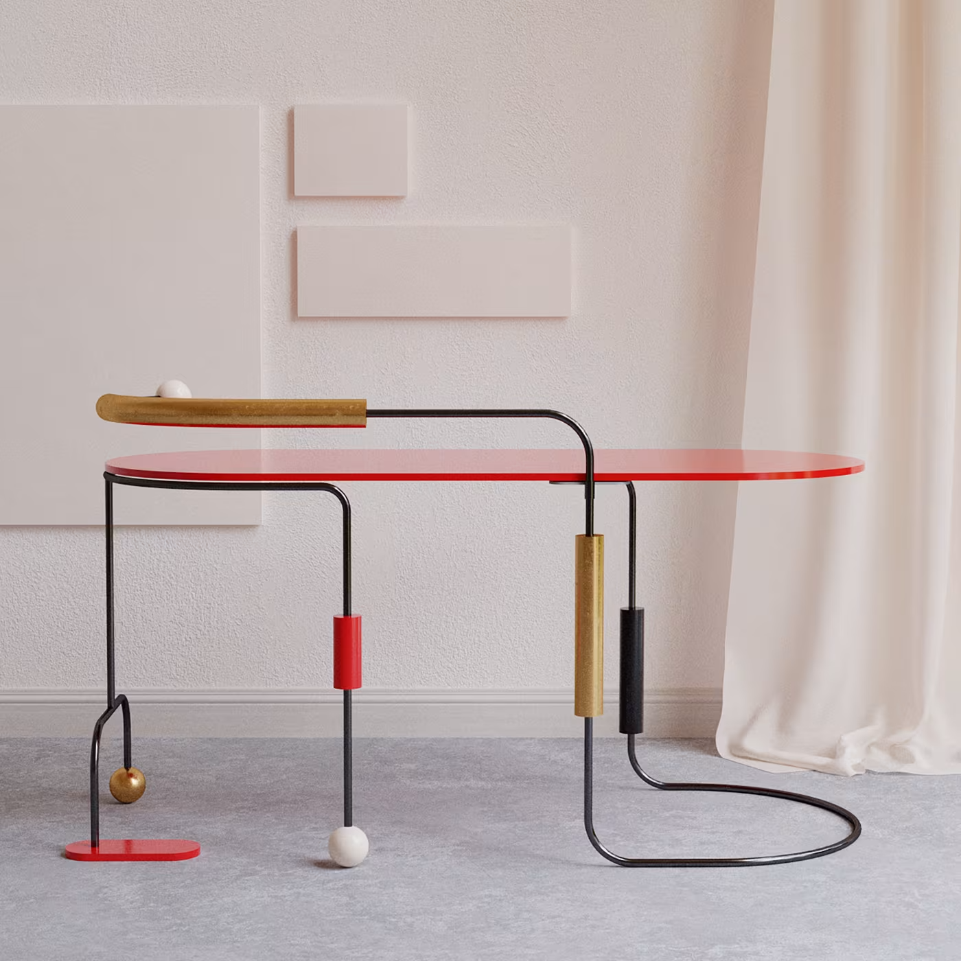 Morse polychrome desk