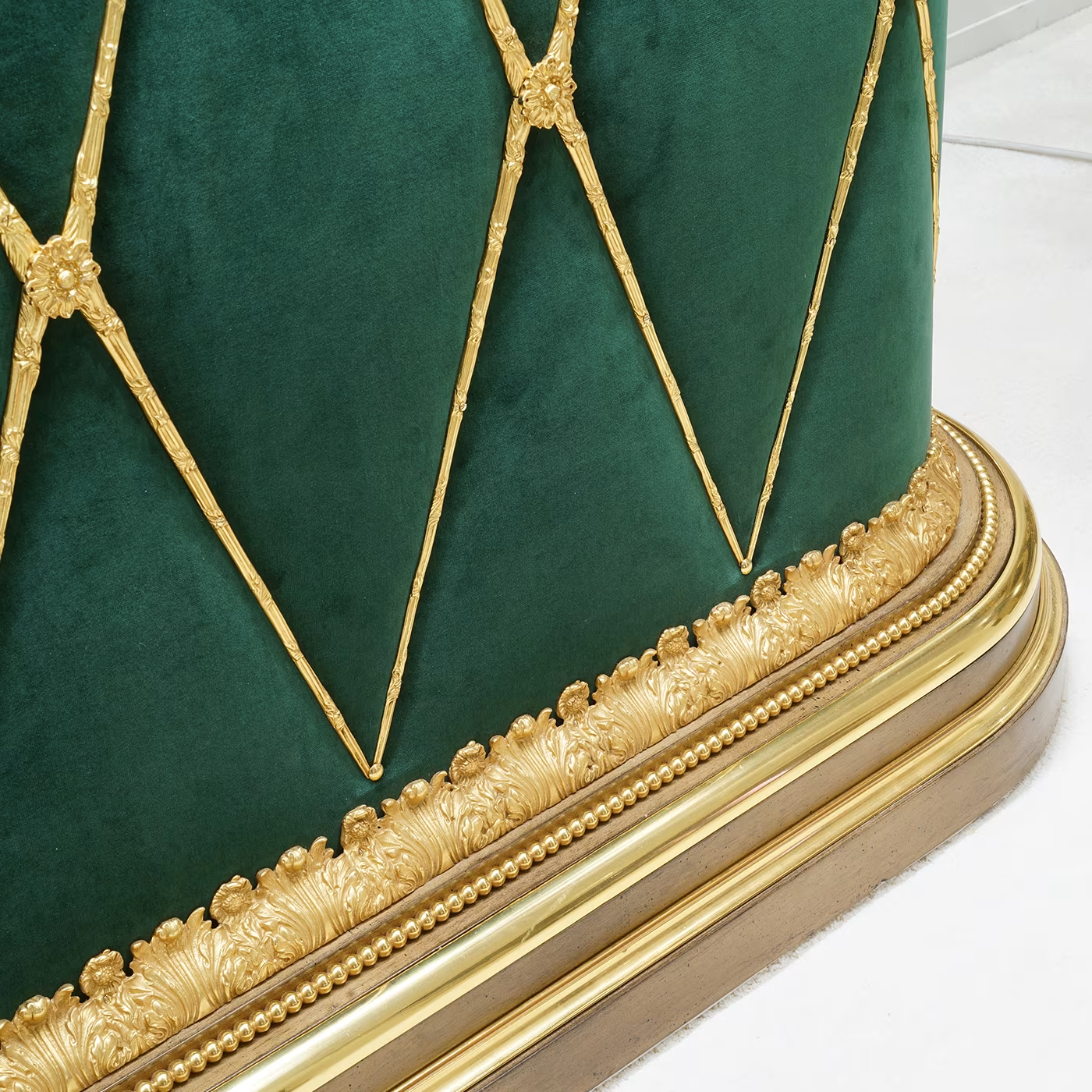 Green and gold bar console