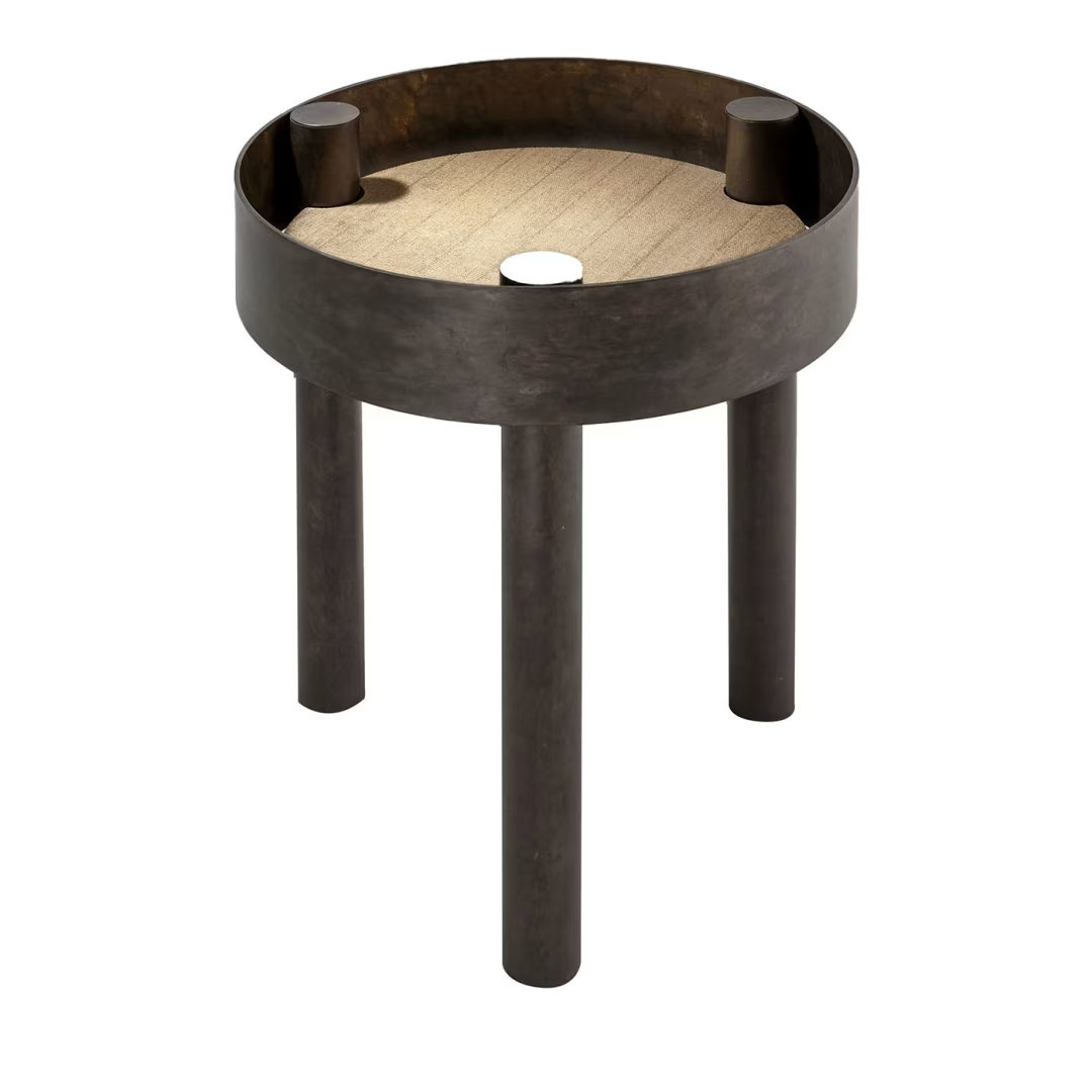 Tray tall round side table
