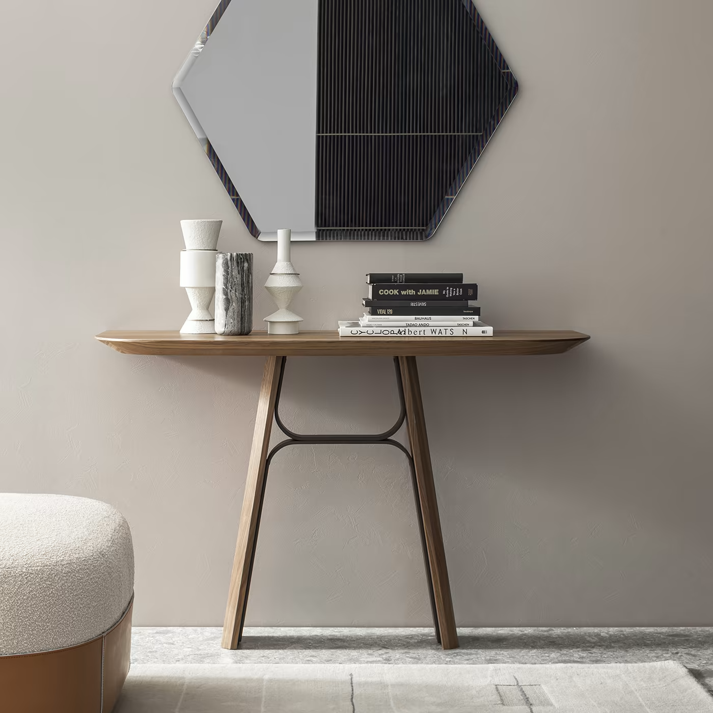 Bridge canaletto walnut console