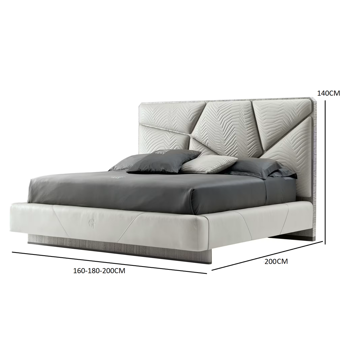Upholstered Leather Bed