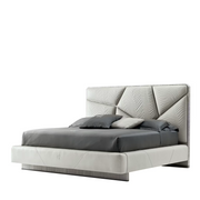 Upholstered Leather Bed