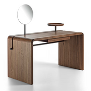 Butter canaletto vanity with mirror