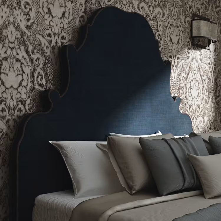 سرير بتصميم ملكي فاخر 