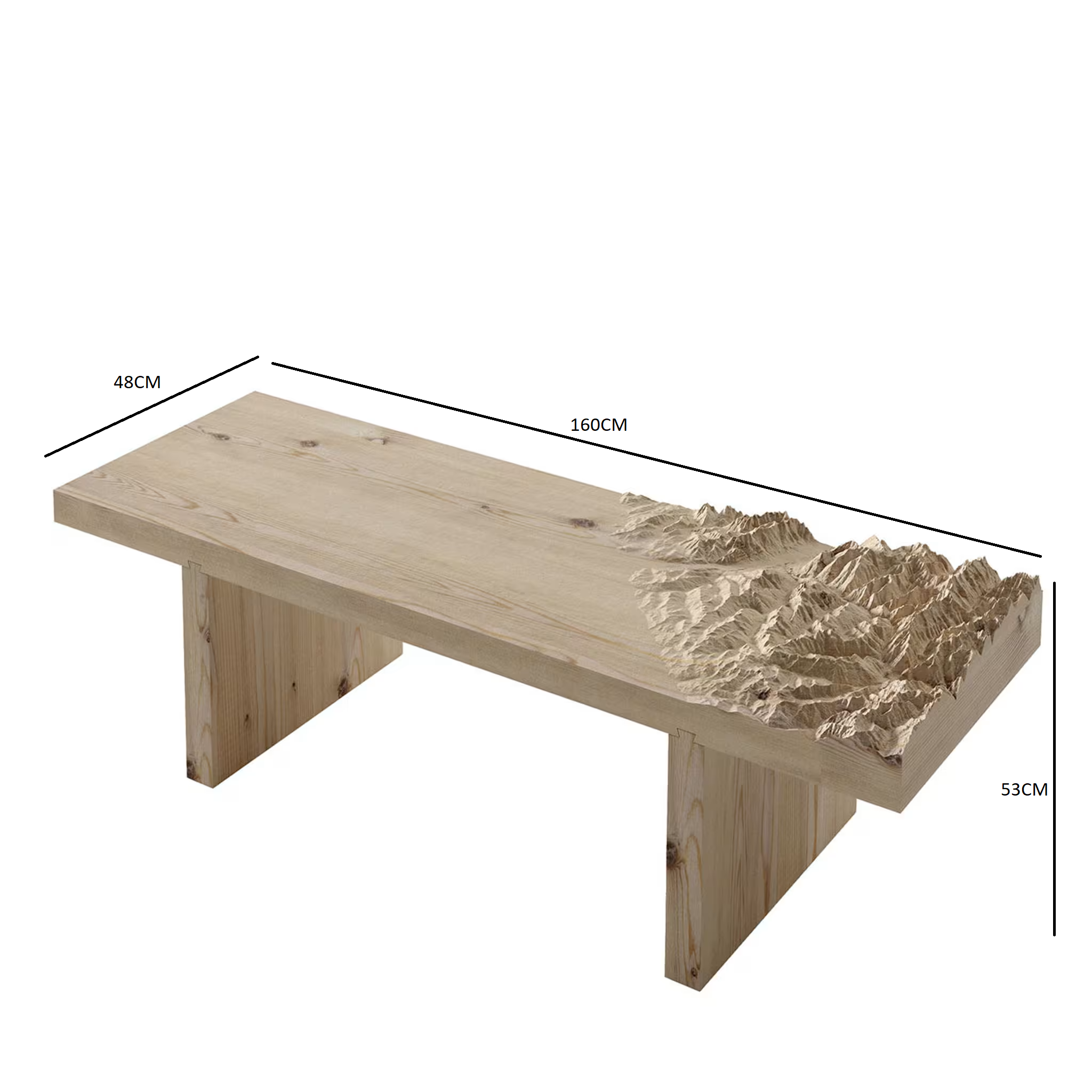 Belvedere topographic bench